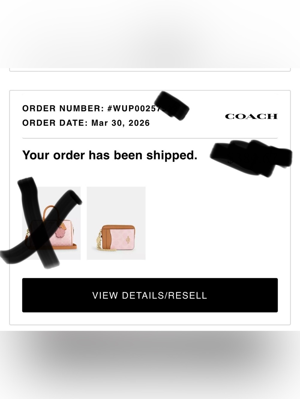 Coach Powder Pink Klare and Zip Card Case - Picture 13 of 14